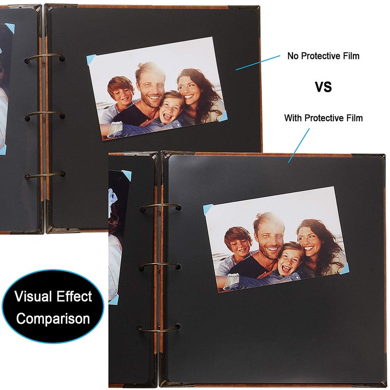 ADVcer 40 Sheets 9.84 x 10.24" Clear Insert Page Protectors Film - Exclusive Customized (NOT Pocket Non-adhesive) Acid Free Flexible Photo Sheet Divider, ONLY match ADVcer 10x10 Photo Album Scrapbooks - Image 5